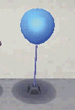 cyan balloon