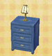 blue dresser