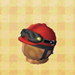 jockey's helmet