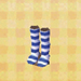 blue-stripe tights